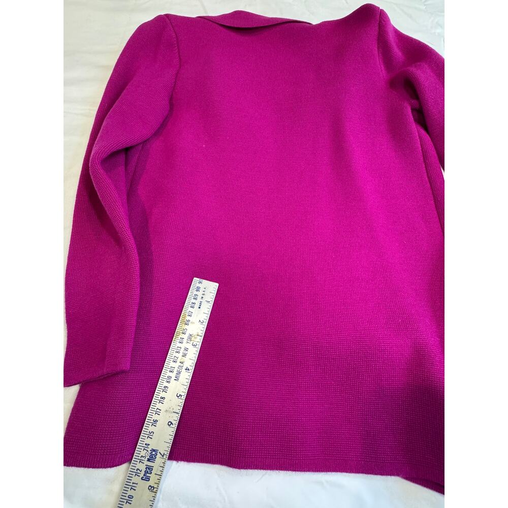Vintage Anne Klein II Vibrant Fuchsia Wool Womans Small Jacket - Picture 10 of 16